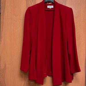 Calvin Klein red blazer